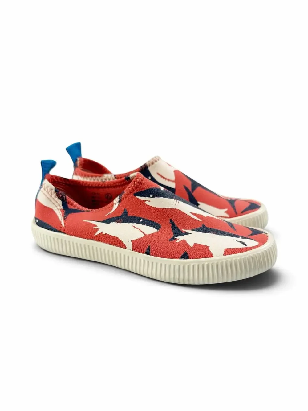 Mini Boden Shark Water Sand Slip-On Sneakers Red Size US 12 / EU 30
